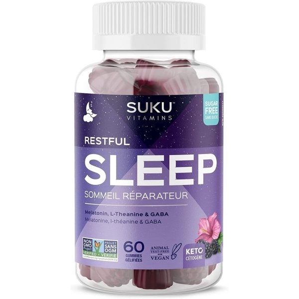 Suku - restful sleep   blackberry hibiscus - 60 gummies Hot on Sale