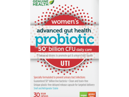 Genuine health - advanced gut health probiotic (50b) women - 30 caps (ss) For Cheap