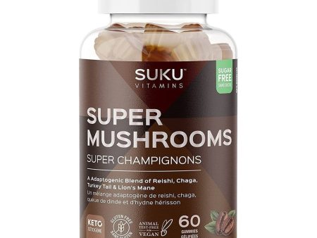 Suku - super mushrooms   decaffeinated espresso - 60 gummies For Sale