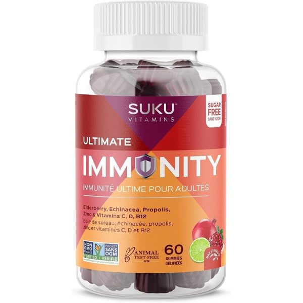 Suku - ultimate immunity   blueberry pineapple - 60 gummies For Sale