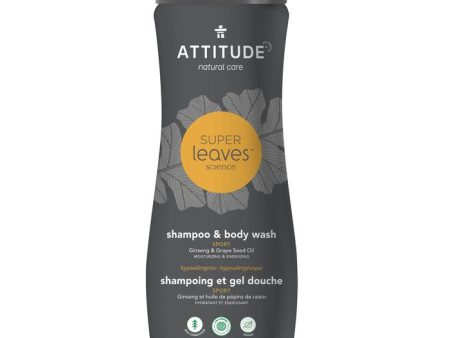 Attitude - men 2in1 shampoo & body - sport 473 ml Hot on Sale