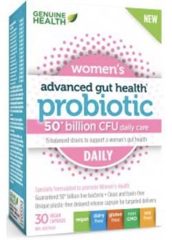 Genuine health - advanced gut health probiotic (50b) women s - 30 vcaps Online