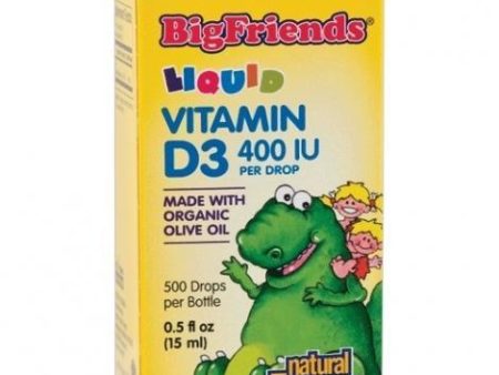 Natural factors - big friends liquid vitamin d3 400iu - 15ml Fashion