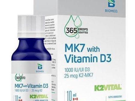 Biomed - mk7 with  d3 (drops) - 10 ml For Discount