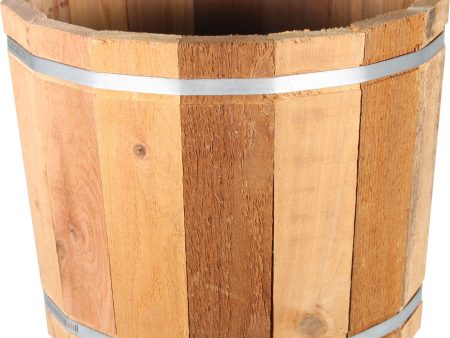 Susquehanna Garden - Cedar Barrel Planter Fashion