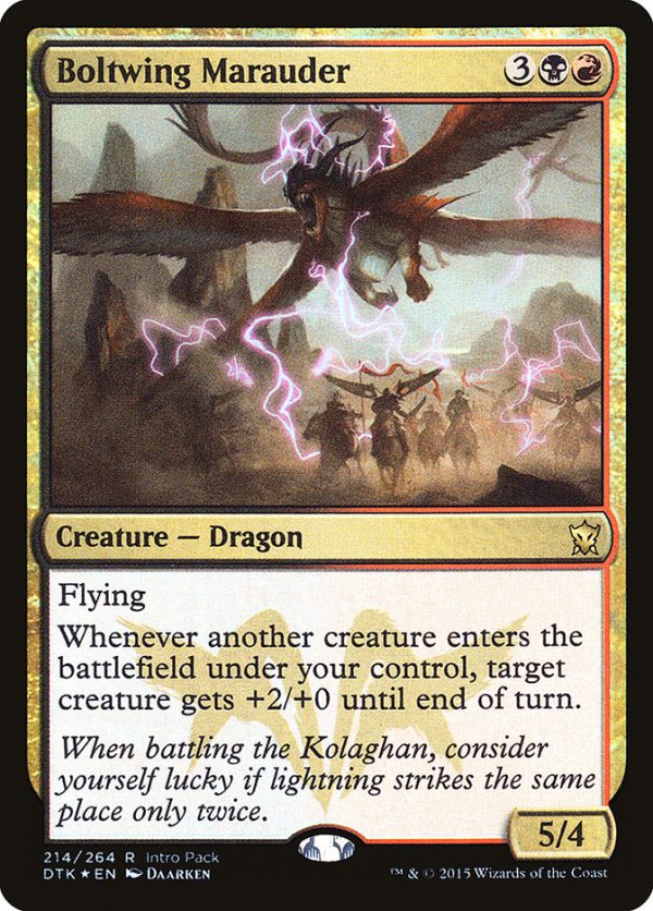 Boltwing Marauder (Intro Pack) [Dragons of Tarkir Promos] For Sale