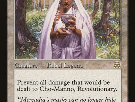 Cho-Manno, Revolutionary [Mercadian Masques] For Sale