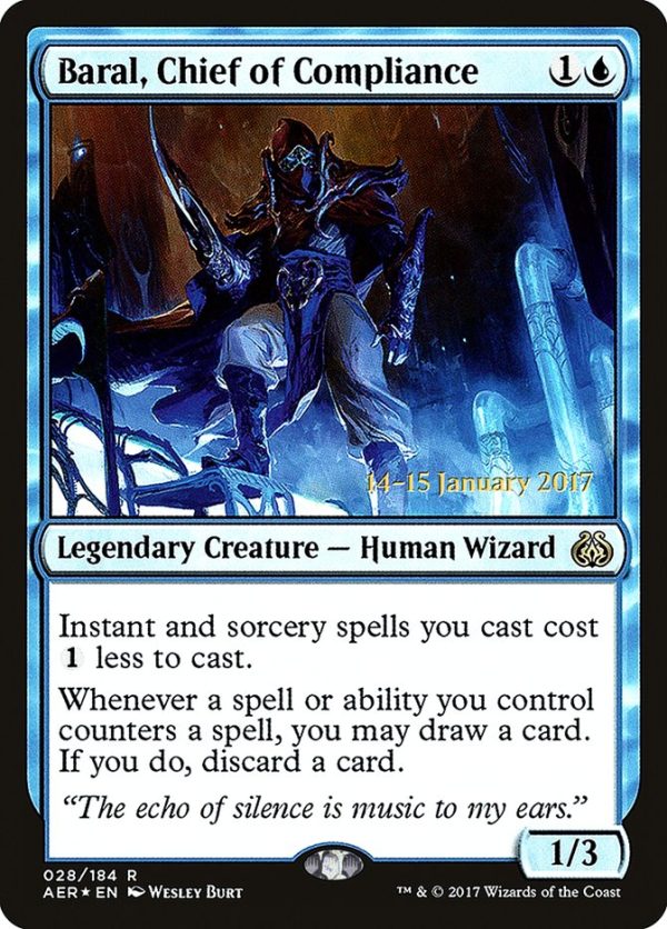 Baral, Chief of Compliance [Aether Revolt Prerelease Promos] Hot on Sale