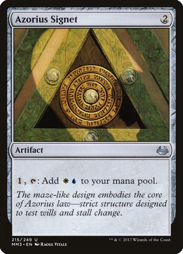 Azorius Signet [Modern Masters 2017] Hot on Sale