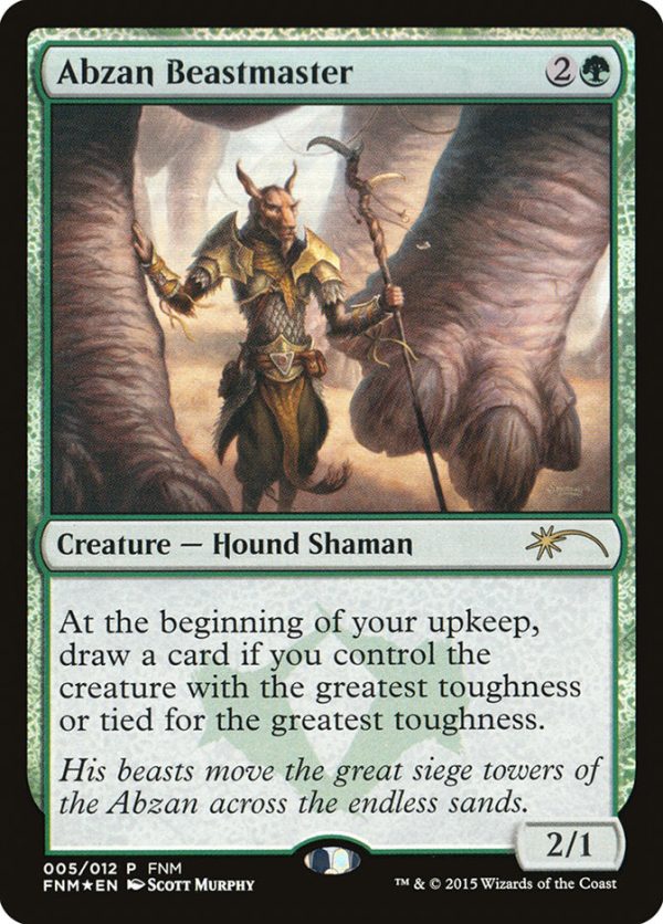 Abzan Beastmaster [Friday Night Magic 2015] For Discount