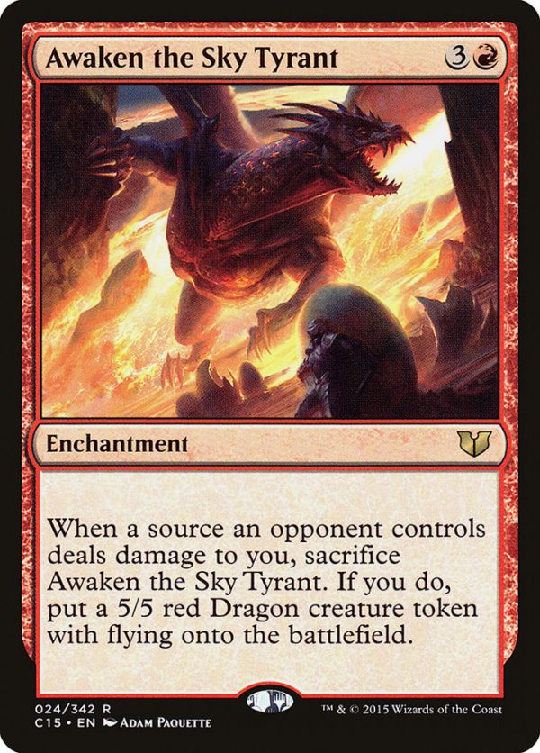 Awaken the Sky Tyrant [Commander 2015] For Cheap