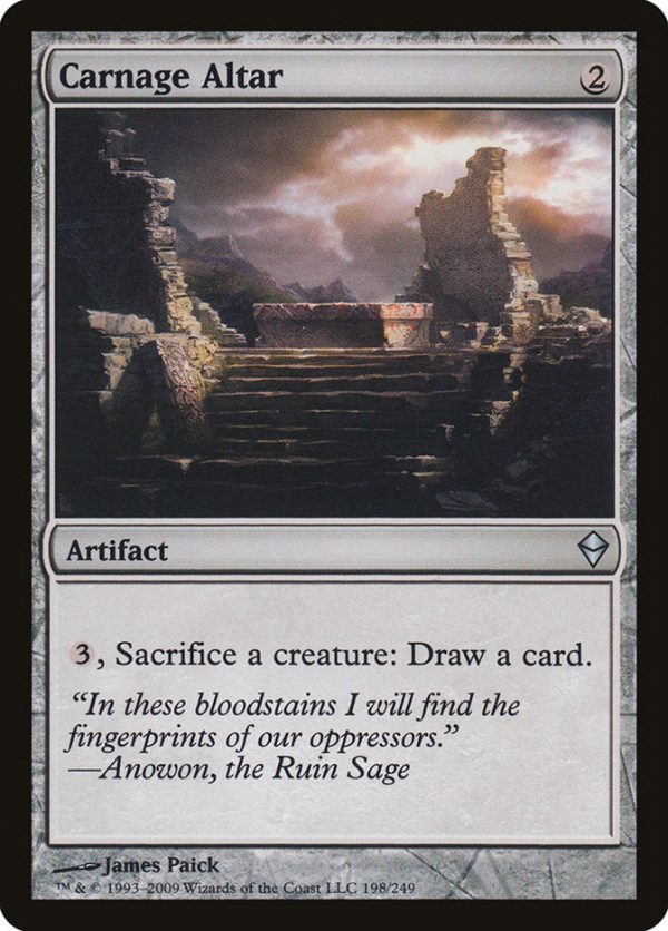 Carnage Altar [Zendikar] For Discount