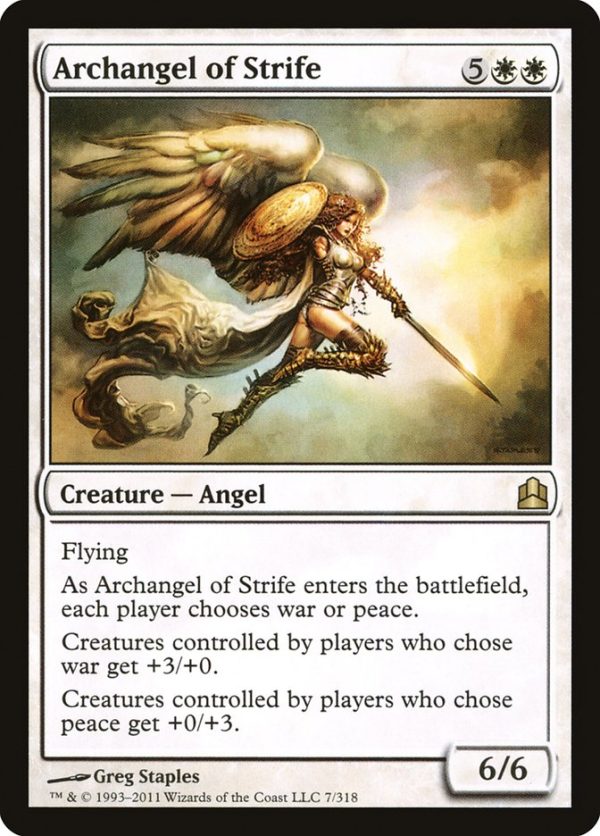 Archangel of Strife [Commander 2011] on Sale